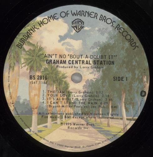 Graham Central Station Ain't No 'Bout-A-Doubt It vinyl LP album (LP record) US LGGLPAI698075