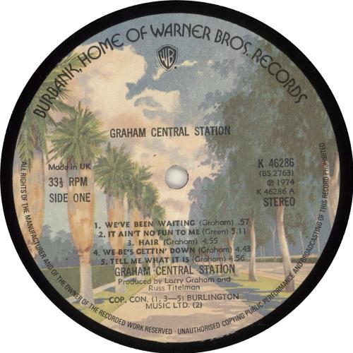 Graham Central Station Graham Central Station + Lyric Insert vinyl LP album (LP record) UK LGGLPGR726852