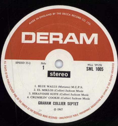 Graham Collier Deep Dark Blue Centre vinyl LP album (LP record) UK GE8LPDE442261