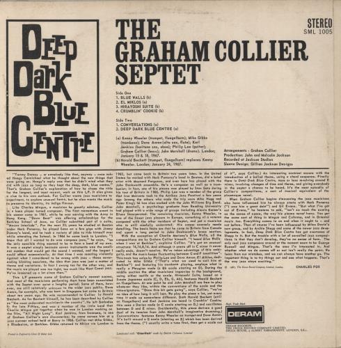 Graham Collier Deep Dark Blue Centre vinyl LP album (LP record) UK GE8LPDE442261