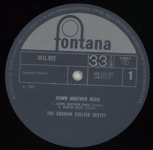 Graham Collier Down Another Road - VG vinyl LP album (LP record) UK GE8LPDO866035
