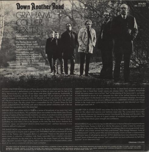 Graham Collier Down Another Road - VG vinyl LP album (LP record) UK GE8LPDO866035