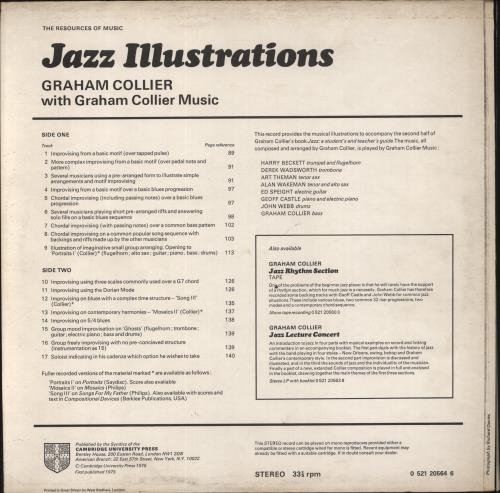 Graham Collier Jazz Illustrations + Book vinyl LP album (LP record) UK GE8LPJA853468