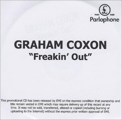 Graham Coxon Freakin' Out CD-R acetate UK GCXCRFR369292