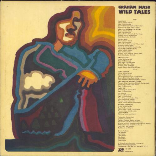 Graham Nash Wild Tales - EX vinyl LP album (LP record) US NSHLPWI775306
