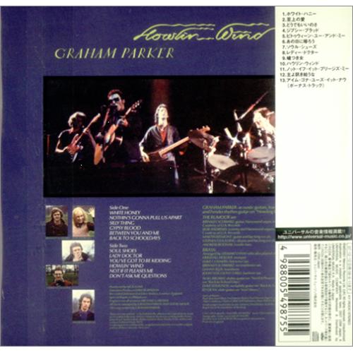 Graham Parker Howlin' Wind CD album (CDLP) Japanese GRPCDHO418612