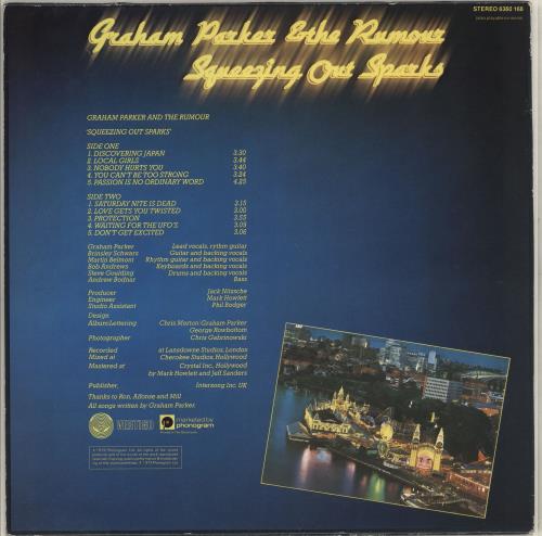 Graham Parker Squeezing Out Sparks vinyl LP album (LP record) Dutch GRPLPSQ713020
