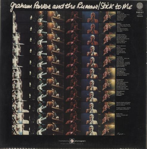 Graham Parker Stick To Me + PVC sleeve & Stamps vinyl LP album (LP record) UK GRPLPST876792