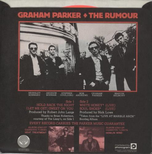 Graham Parker The Pink Parker - Pink Vinyl 7" vinyl single (7 inch record / 45) US GRP07TH574640