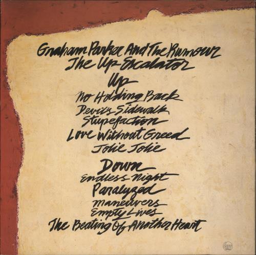 Graham Parker The Up Escalator vinyl LP album (LP record) UK GRPLPTH341622