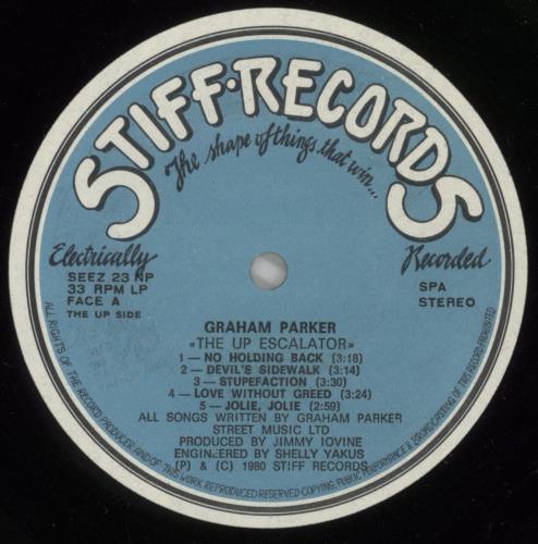 Graham Parker The Up Escalator vinyl LP album (LP record) Portuguese GRPLPTH543353