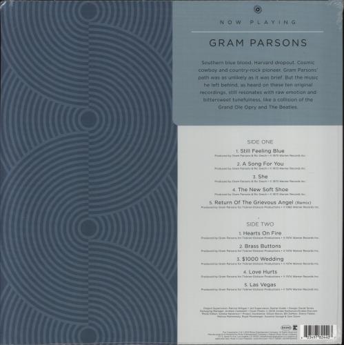 Gram Parsons Now Playing - Light Blue Vinyl - Sealed [EX] vinyl LP album (LP record) US GRMLPNO854656