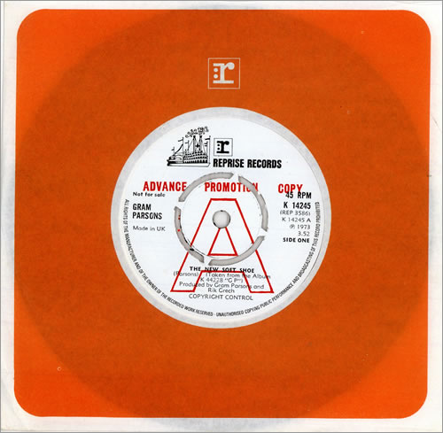 Gram Parsons The New Soft Shoe UK Promo 7&quot; vinyl single (7