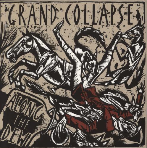 Grand Collapse Along The Dew - Red With Black Smoke Vinyl vinyl LP album (LP record) UK 96ALPAL881867