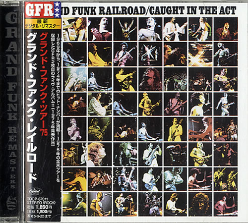 Grand Funk Railroad Caught In The Act CD album (CDLP) Japanese GFRCDCA611020