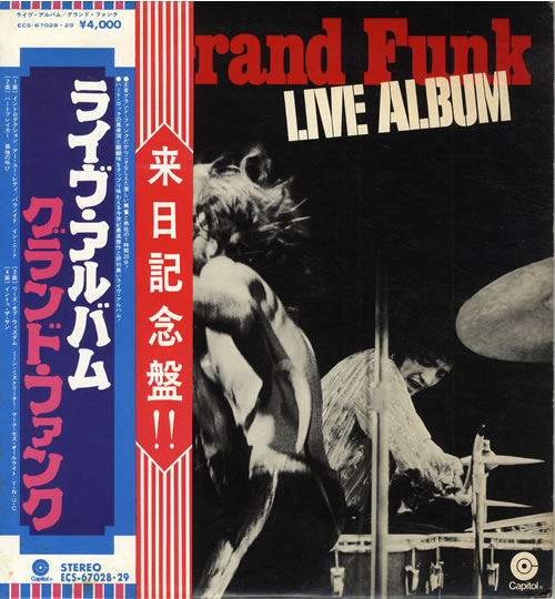 Grand Funk Railroad Live Album + Poster 2-LP vinyl record set (Double LP Album) Japanese GFR2LLI201814