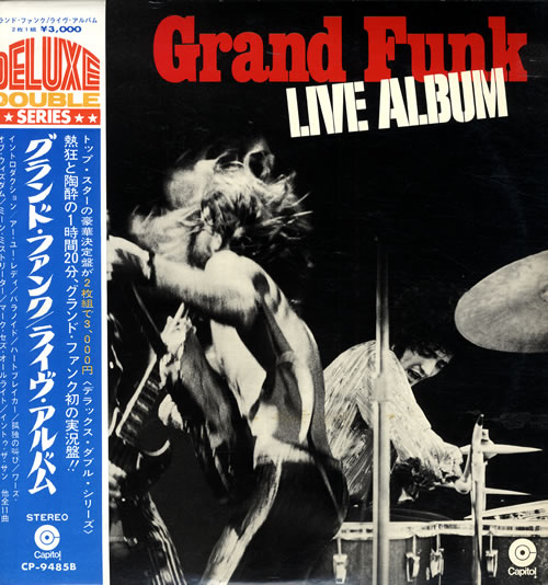 Grand Funk Railroad Live Album 2-LP vinyl record set (Double LP Album) Japanese GFR2LLI554083