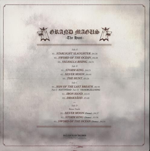 Grand Magus The Hunt - Silver Vinyl - Sealed 2-LP vinyl record set (Double LP Album) US GS72LTH872760