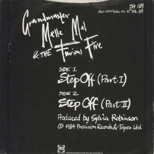 Grandmaster Flash Step Off 7" vinyl single (7 inch record / 45) UK GMM07ST53566