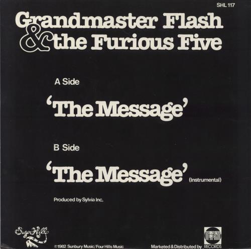 Grandmaster Flash The Message + p/s - EX 12" vinyl single (12 inch record / Maxi-single) UK GMM12TH769119