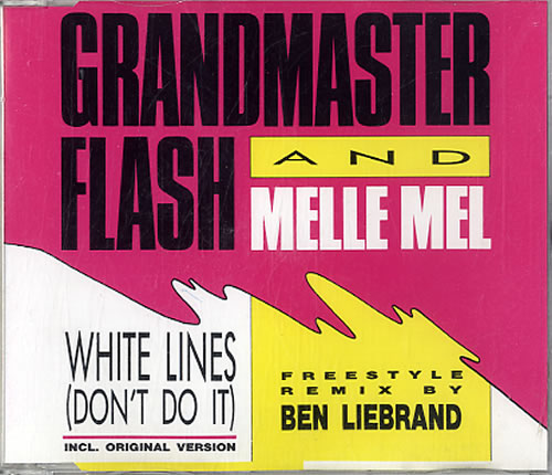 Grandmaster Flash White Lines CD single (CD5 / 5") German GMMC5WH172527