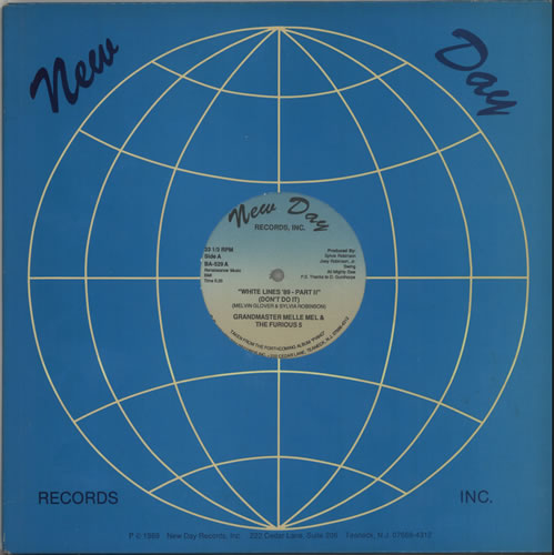 Grandmaster Flash White Lines '89 Part II US 12" vinyl single (12 inch