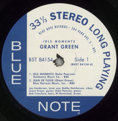 Grant Green Idle Moments - Shrink vinyl LP album (LP record) German GR-LPID869934