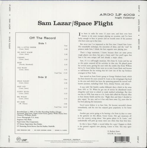 Grant Green Space Flight - 180gm - Sealed vinyl LP album (LP record) US GR-LPSP875552