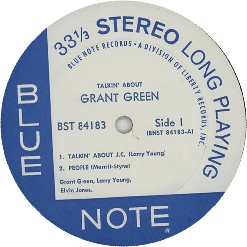 Grant Green Talkin' About - Division Of Liberty vinyl LP album (LP record) US GR-LPTA597816