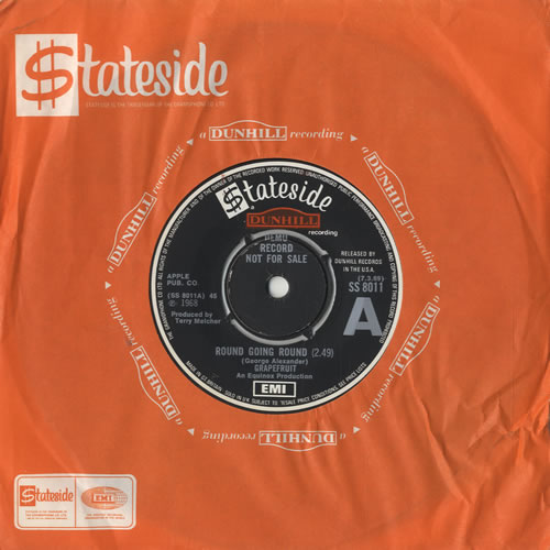 Grapefruit Round Going Round 7" vinyl single (7 inch record / 45) UK GPF07RO469221