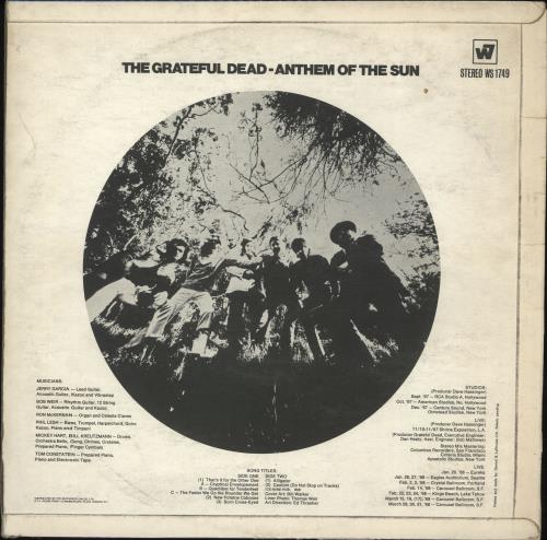 Grateful Dead Anthem Of The Sun - 1st vinyl LP album (LP record) UK GRDLPAN704277