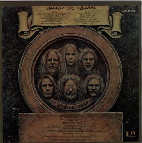 Grateful Dead Blues For Allah - 1st - EX vinyl LP album (LP record) UK GRDLPBL765048