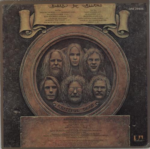 Grateful Dead Blues For Allah vinyl LP album (LP record) US GRDLPBL362586