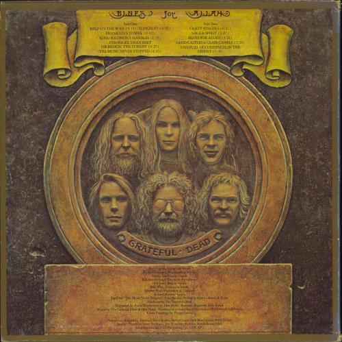 Grateful Dead Blues For Allah vinyl LP album (LP record) US GRDLPBL777659