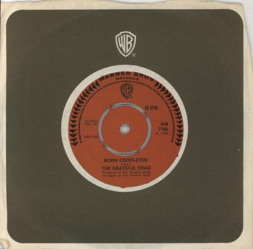 Grateful Dead Born Cross-Eyed 7" vinyl single (7 inch record / 45) US GRD07BO820462