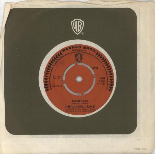 Grateful Dead Born Cross-Eyed 7" vinyl single (7 inch record / 45) US GRD07BO820462