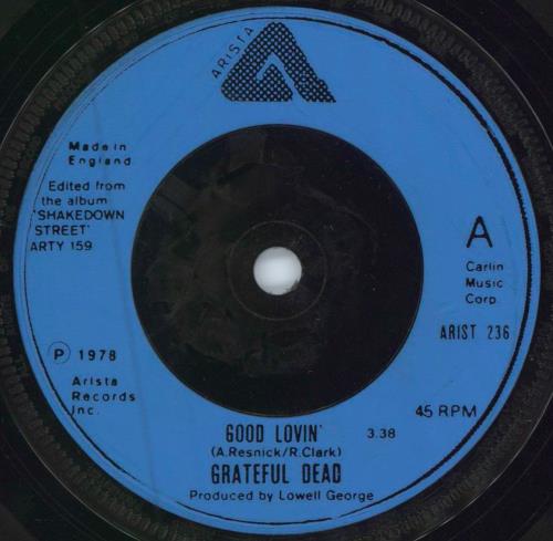 Grateful Dead Good Lovin' 7" vinyl single (7 inch record / 45) UK GRD07GO136591