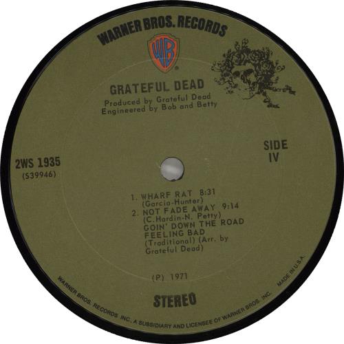 Grateful Dead Grateful Dead 2-LP vinyl record set (Double LP Album) US GRD2LGR136692