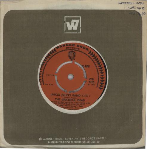 Grateful Dead Uncle John's Band 7" vinyl single (7 inch record / 45) UK GRD07UN683027