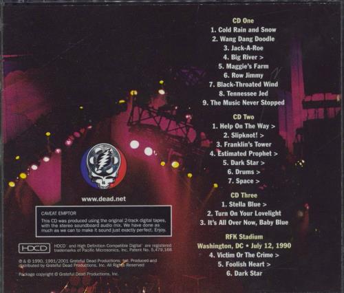 Grateful Dead View From The Vault II Soundtrack 3-CD album set (Triple CD) US GRD3CVI758315