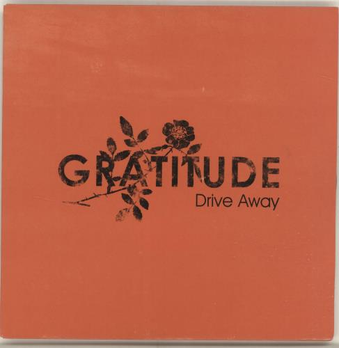 Gratitude Drive Away - Orange Sleeve 7" vinyl single (7 inch record / 45) UK GTU07DR693664