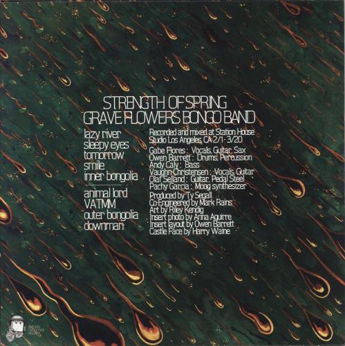 Grave Flowers Bongo Band Strength of Spring - Green Vinyl vinyl LP album (LP record) US 87BLPST871060
