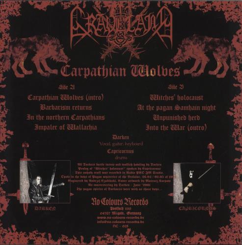 Graveland Carpathian Wolves vinyl LP album (LP record) German 2RJLPCA868748