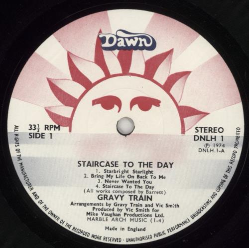 Gravy Train Staircase To The Day vinyl LP album (LP record) UK GTRLPST872172