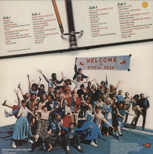 Grease Grease - Price Sticker 2-LP vinyl record set (Double LP Album) UK ESA2LGR870202