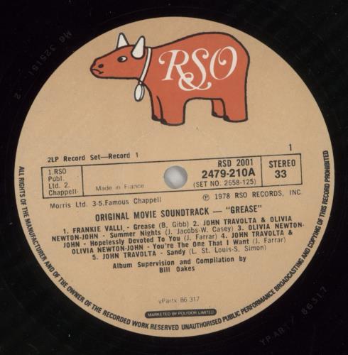 Grease Grease 2-LP vinyl record set (Double LP Album) French ESA2LGR867783