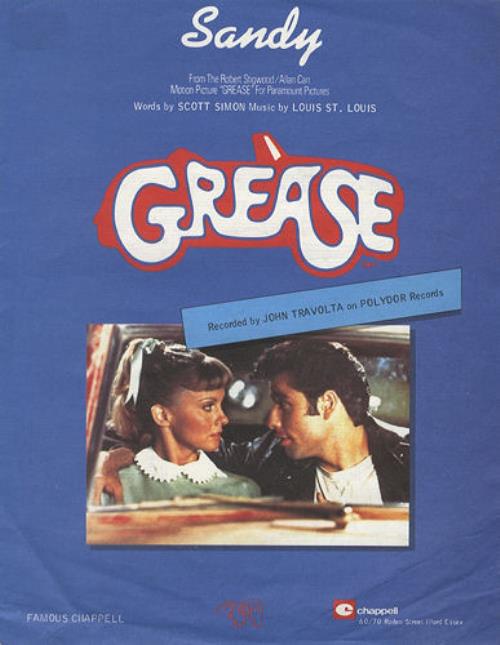 Grease Sandy UK sheet music (188214) SHEET MUSIC