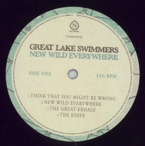 Great Lake Swimmers New Wild Everywhere vinyl LP album (LP record) US 0VFLPNE828721