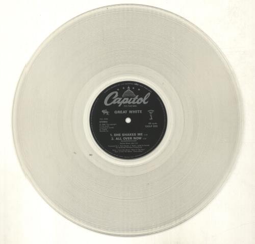 Great White Heart The Hunter - Clear Vinyl 12" vinyl single (12 inch record / Maxi-single) UK G-W12HE00649