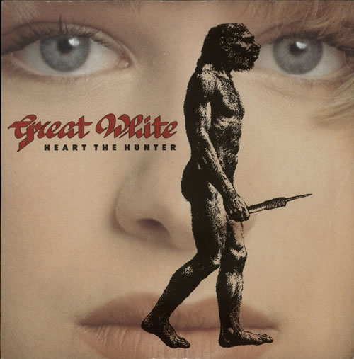 Great White Heart The Hunter 7" vinyl single (7 inch record / 45) UK G-W07HE640464